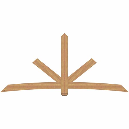 Ekena Millwork Alberta Timber Gable Bracket, Western Red Cedar, 108"W x 49"H x 3 1/2"D x 5 1/2"F, 11/12 Pitch GBW108X49X0406ALB00SWR